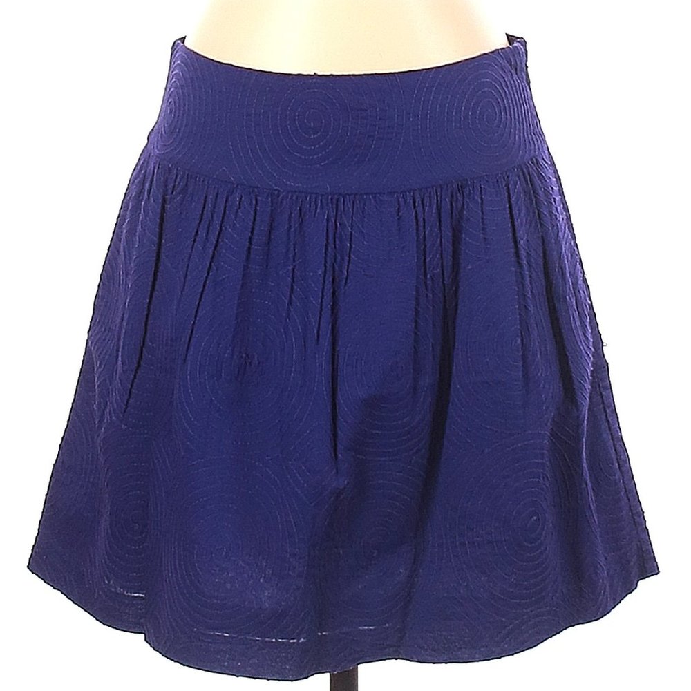 ❓[Gap] purple embroidered swirls skirt